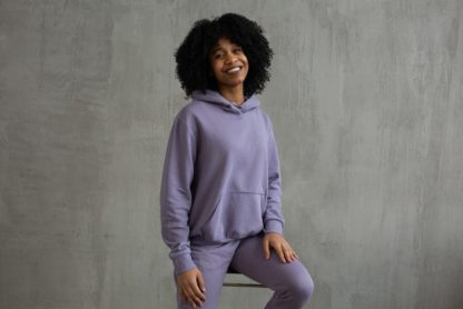 Women's Oversized Purple Hoodie - Image 2